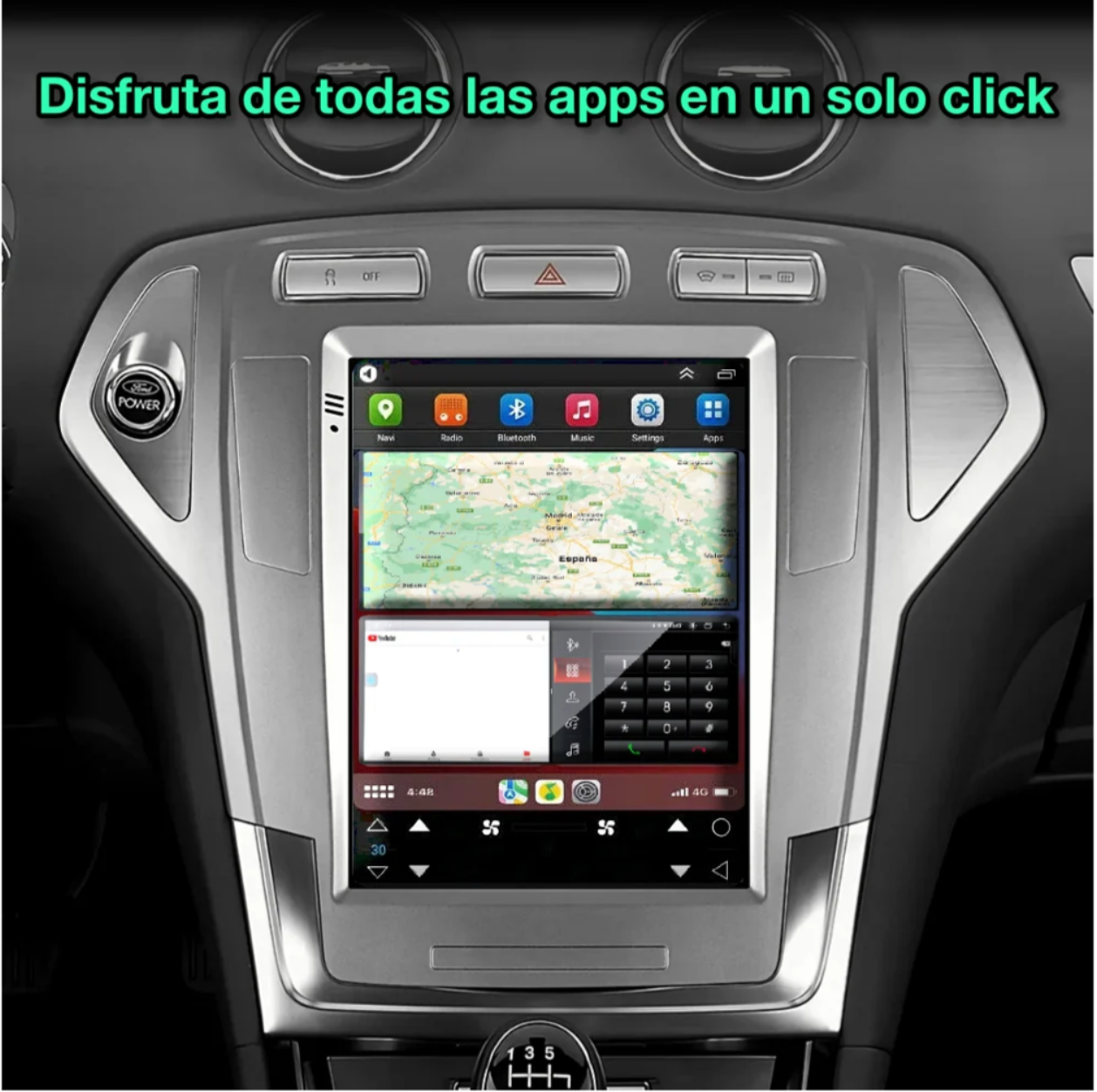 Ford Mondeo 4 2007 - 2010 9.7''